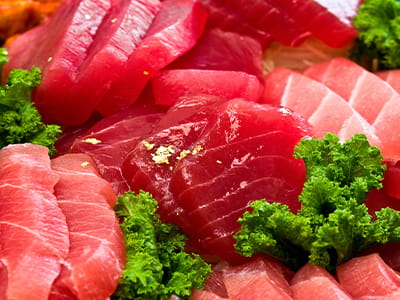 画像：無料まぐろ食べ放題
