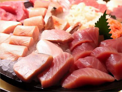 画像：無料まぐろ食べ放題